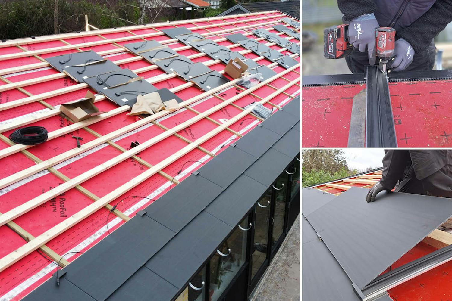 Solartag: Tag med solceller Nyt tag med solceller